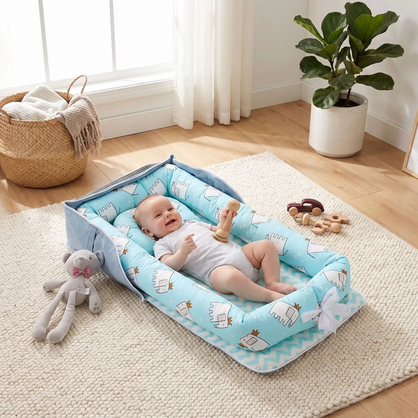 Réducteur de lit bébé joue