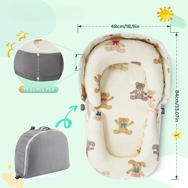 Réducteur de lit bébé pliable