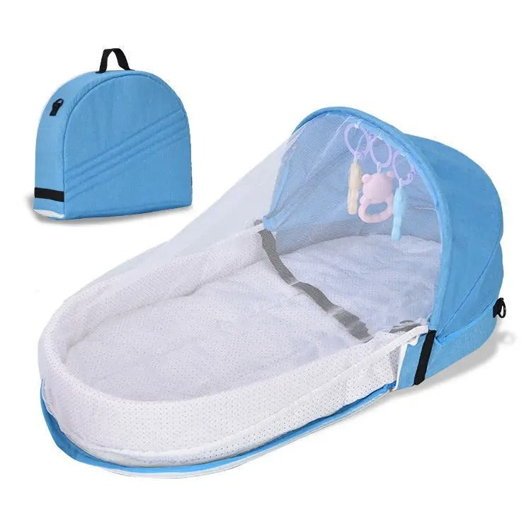 Réducteur de lit bleu pliable