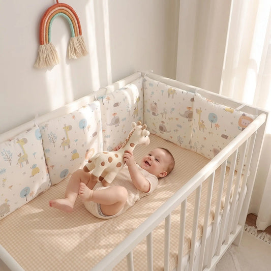 Tour de lit bébé allongé