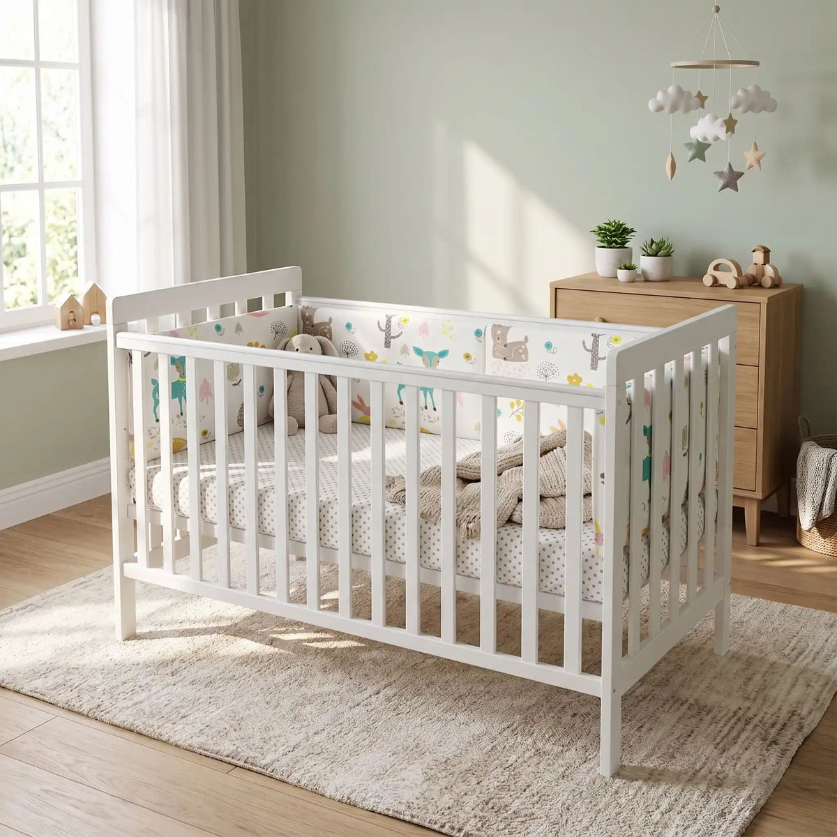 Tour de lit bébé décor