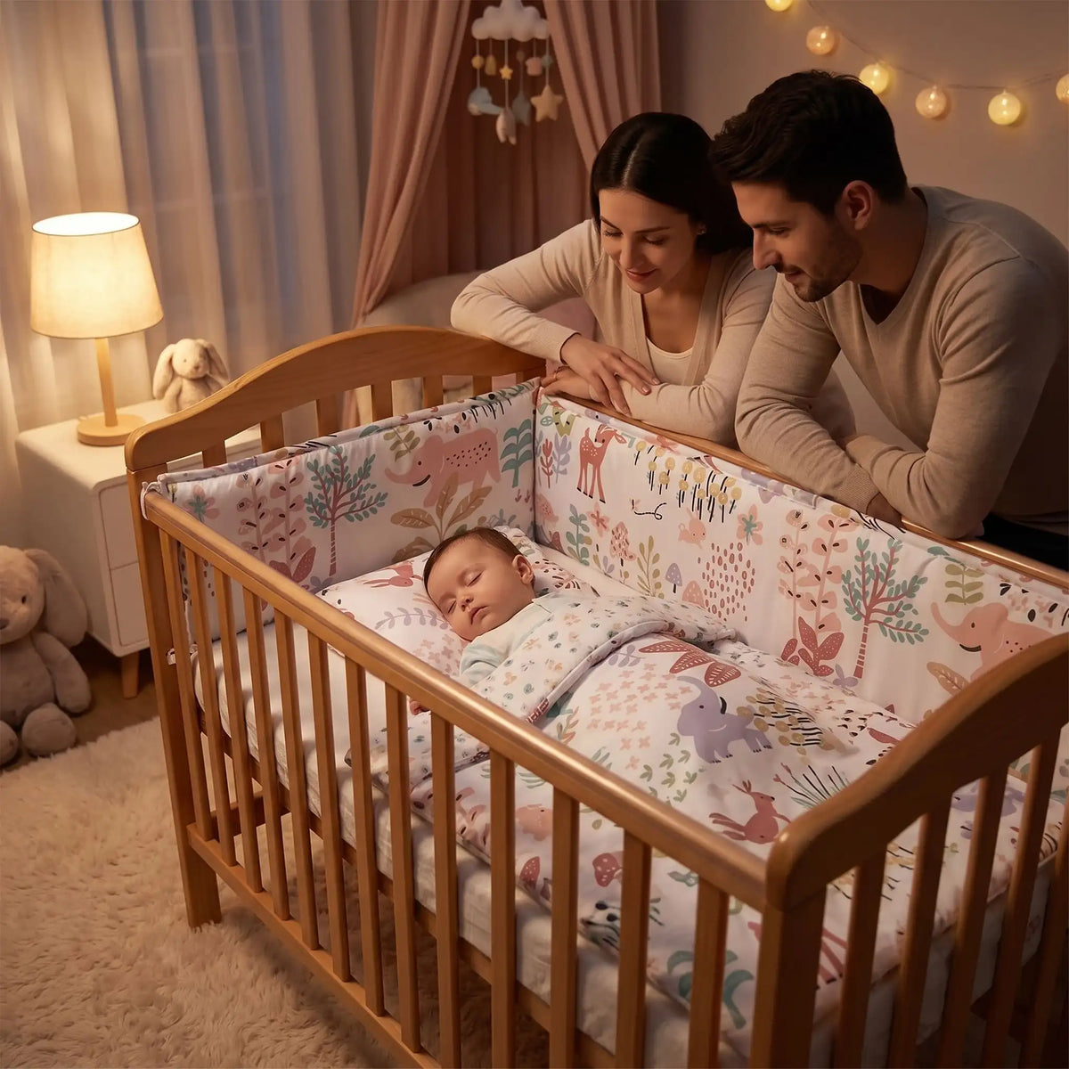 Tour de lit bébé dort en sécurité