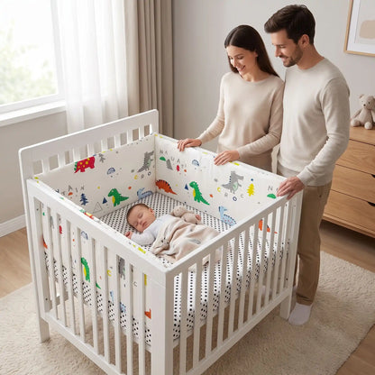 Tour de lit bébé dort