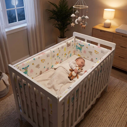 Tour de lit bébé en sécurité