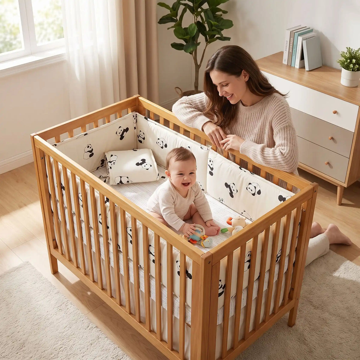 Tour de lit bébé joue
