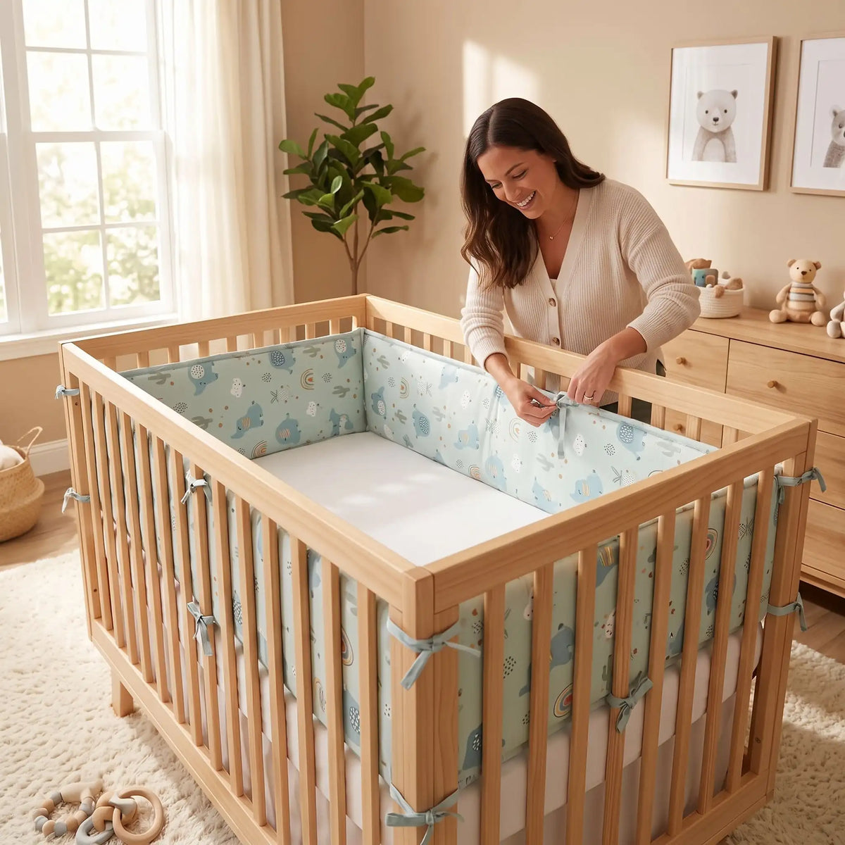 Tour de lit bébé pratique