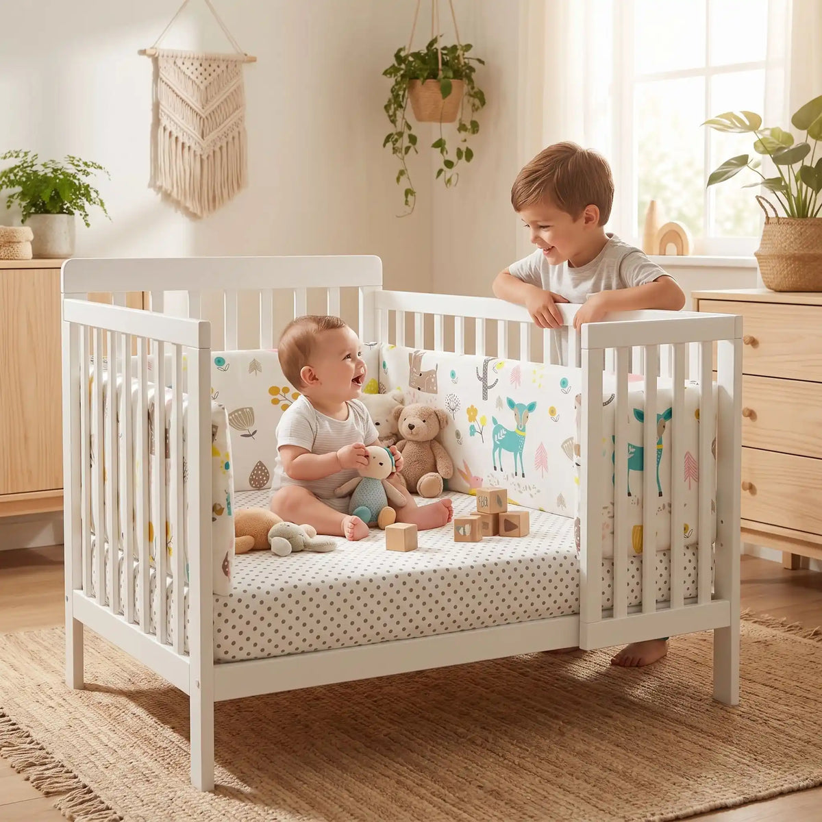 Tour de lit bébé protégé