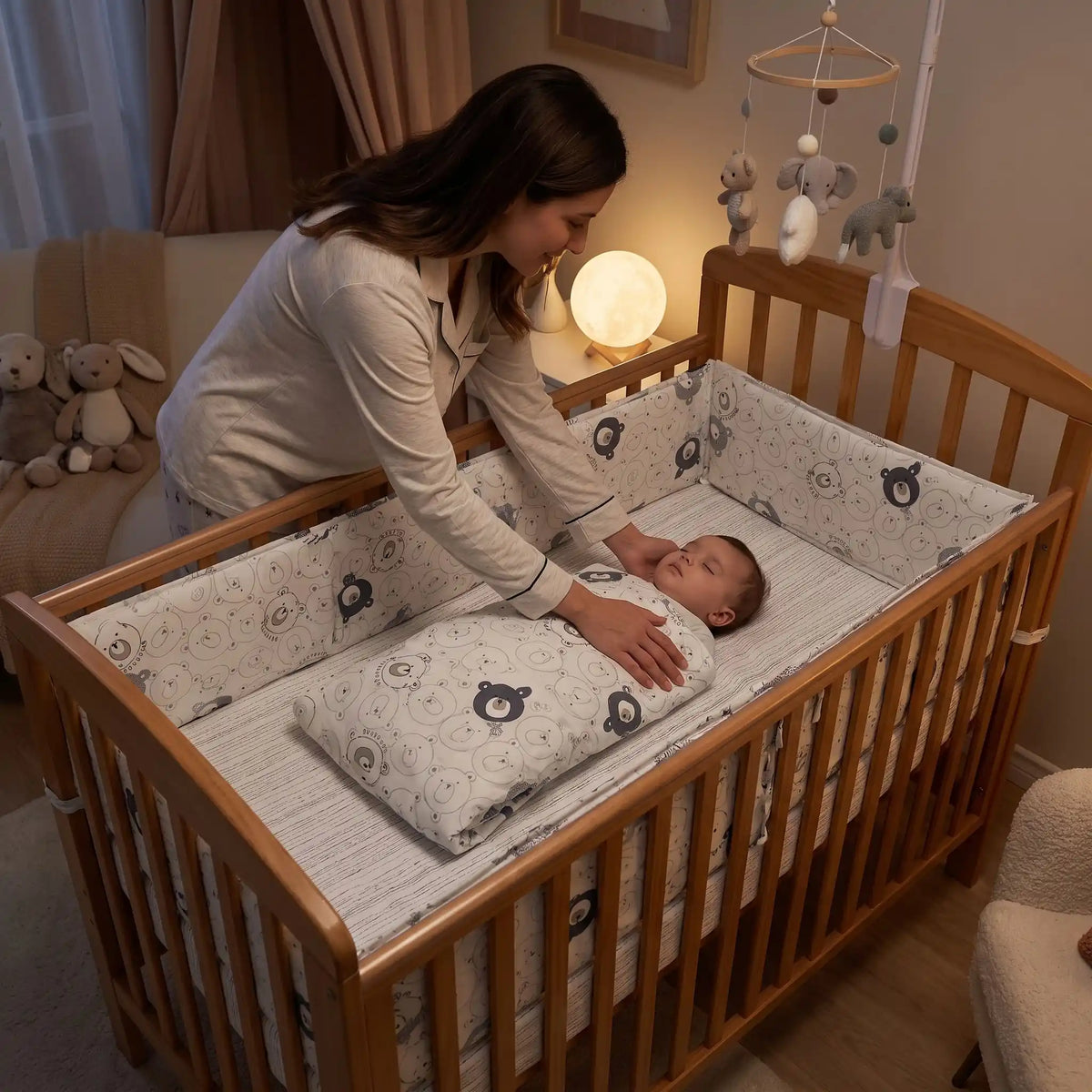 Tour de lit bébé sécurisé