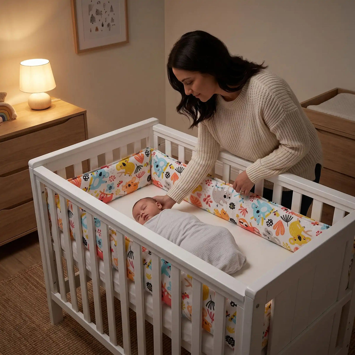 Tour de lit bébé sécurisé