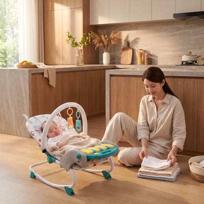 Transat bébé dort à la cuisine