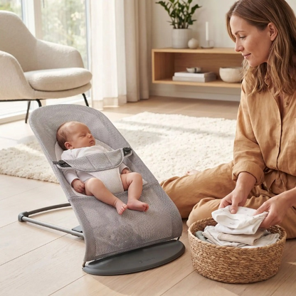 Transat bébé dort profodément