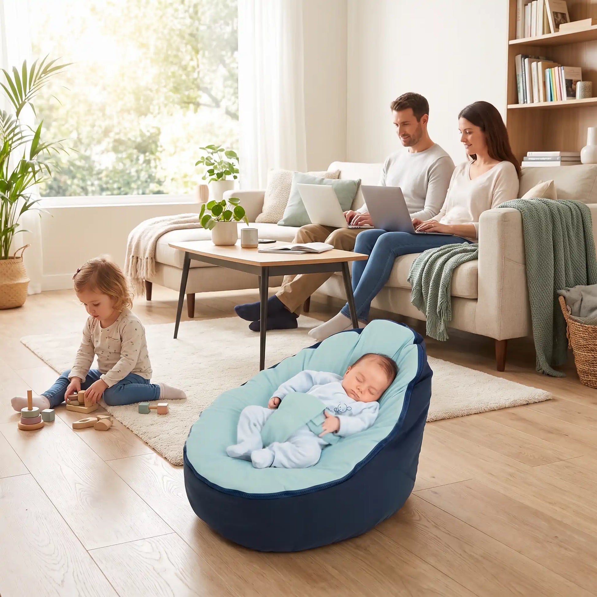Transat bébé dort àla maison