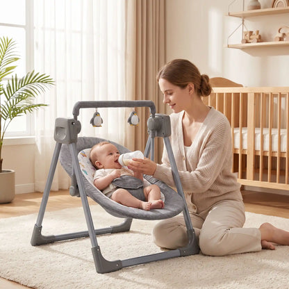 Transat bébé prend le biberon