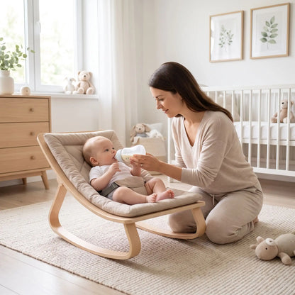 Transat bébé prend le biberon