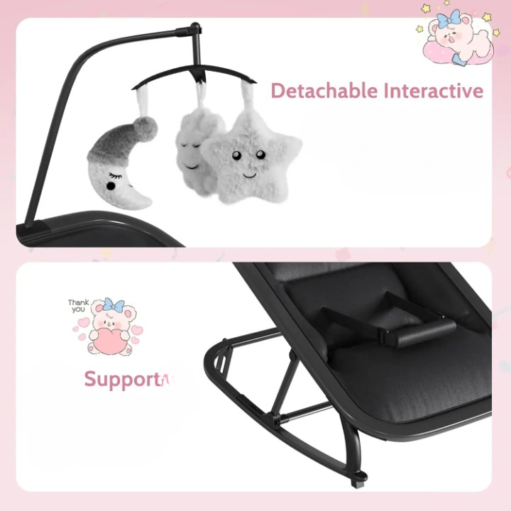 Transat bébé ajustable avec support