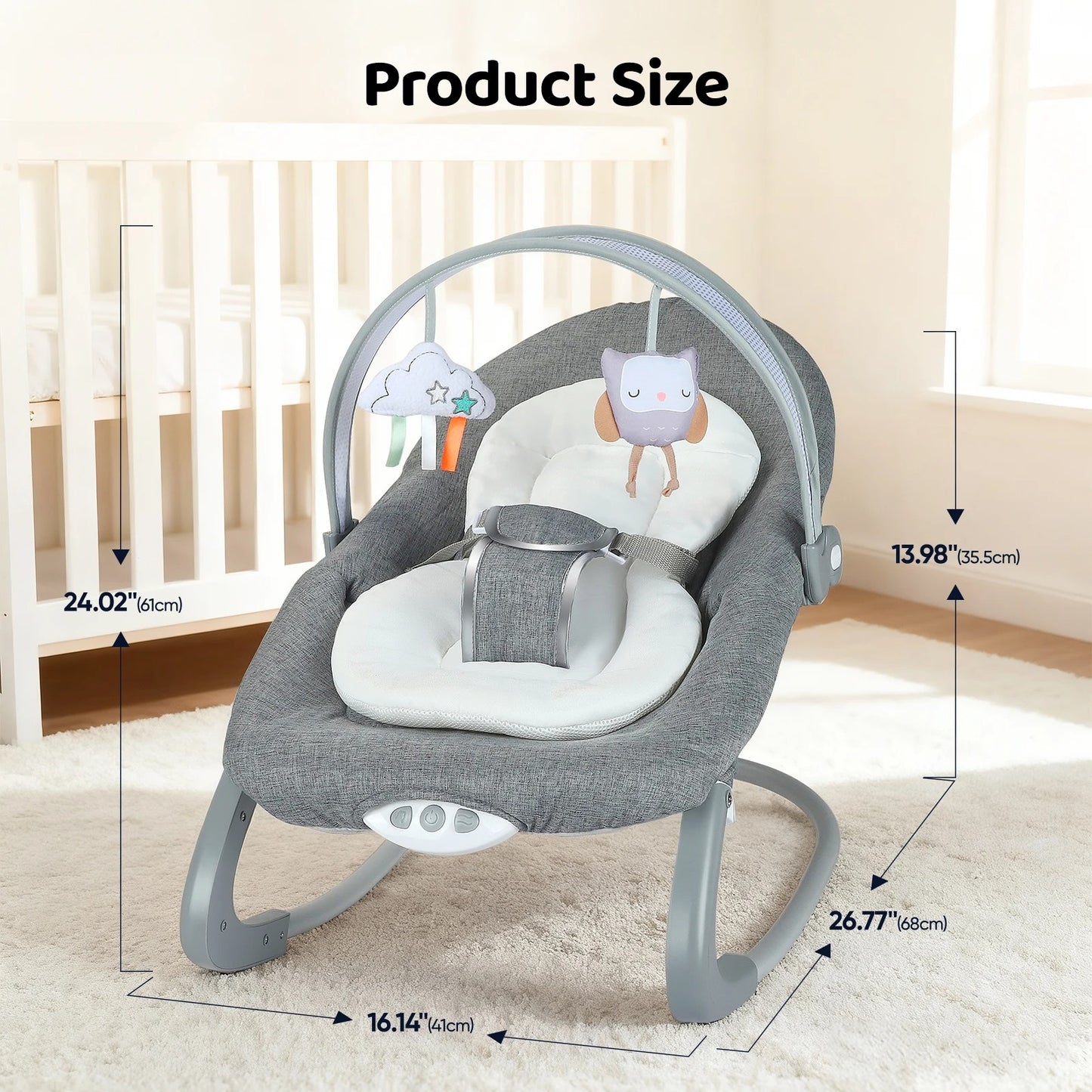 Transat bébé taille