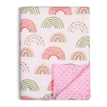 Couverture-bébé-Cotton-polaire-Arc-en-ciel-douce-chaude-agréable