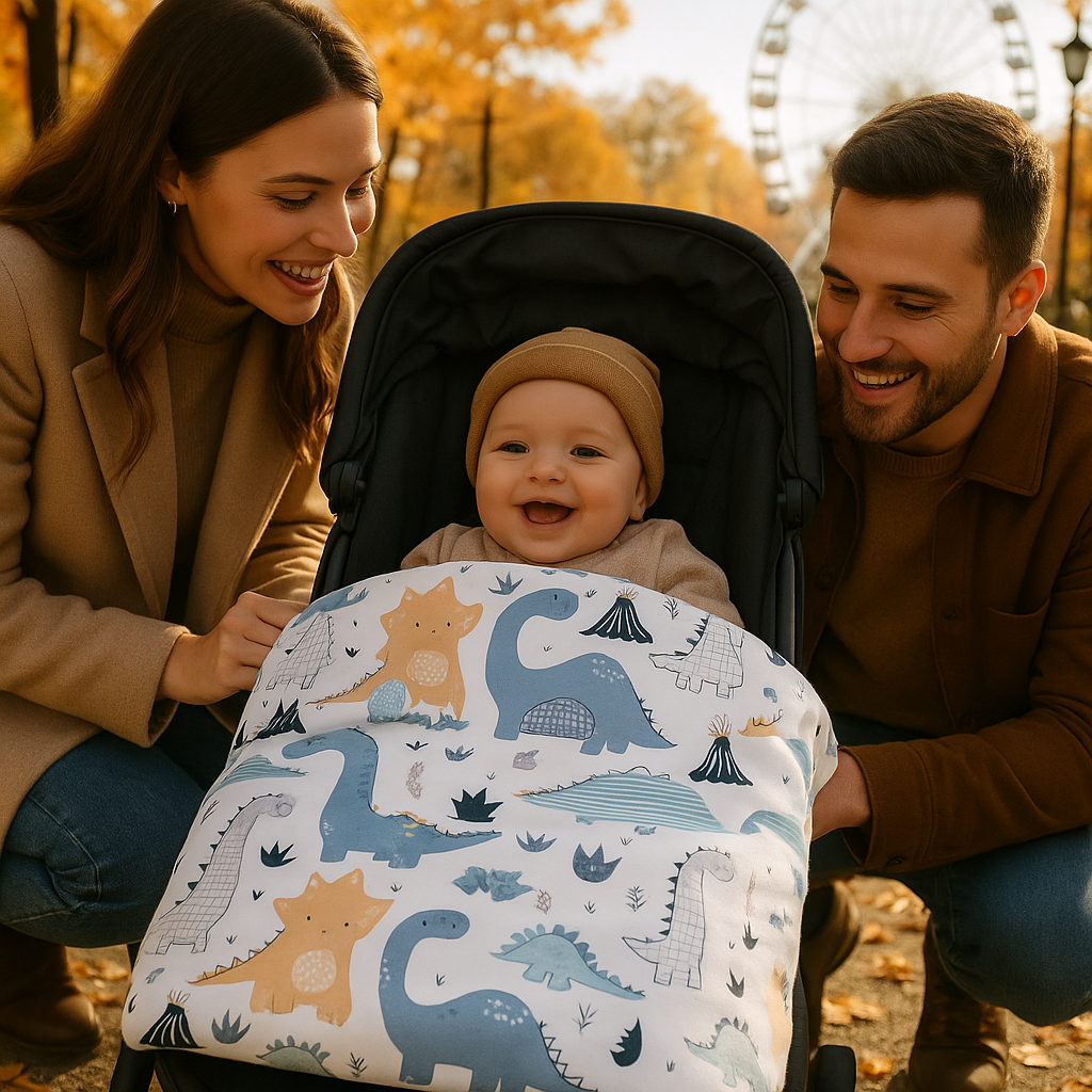 Couverture-bébé-Cotton-polaire-Dinosaure-douce-chaude-agréable-bébé-au-parc
