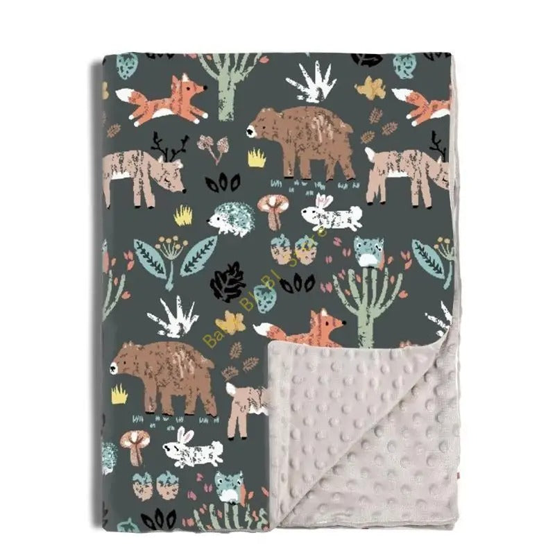 Couverture-bébé-Cotton-polaire-Savane-douce-chaude-agréable