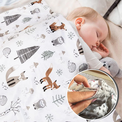 Couverture-polaire-renard-double-face-blanche-douce-chaude-bébé-dort