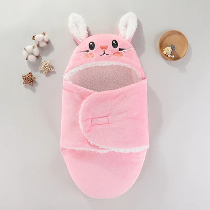 nid-d-ange-lapin-polaire-laine-fermé-chaud