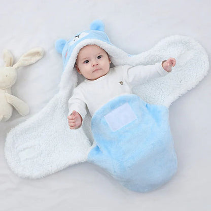 nid-d-ange-Ours-polaire-laine-ouvert-avec-bébé-au-chaud