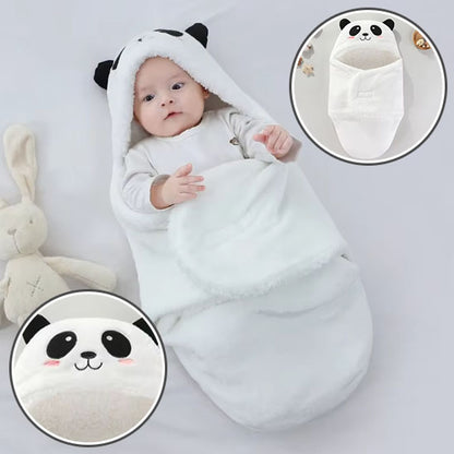 nid-d-ange-Panda-polaire-laine-fermé-avec-bébé-au-chaud