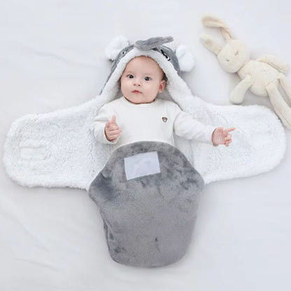 nid-d-ange-Éléphant-polaire-laine-ouvert-avec-bébé-au-chaud